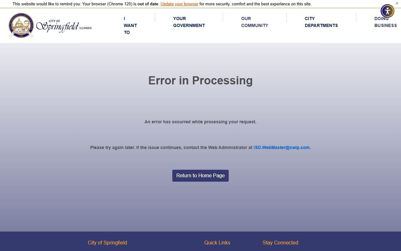 Springfield Police Department online reporting system