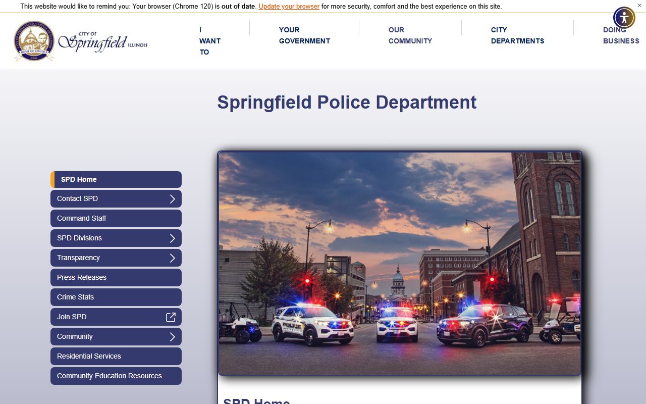 Springfield Police Department website